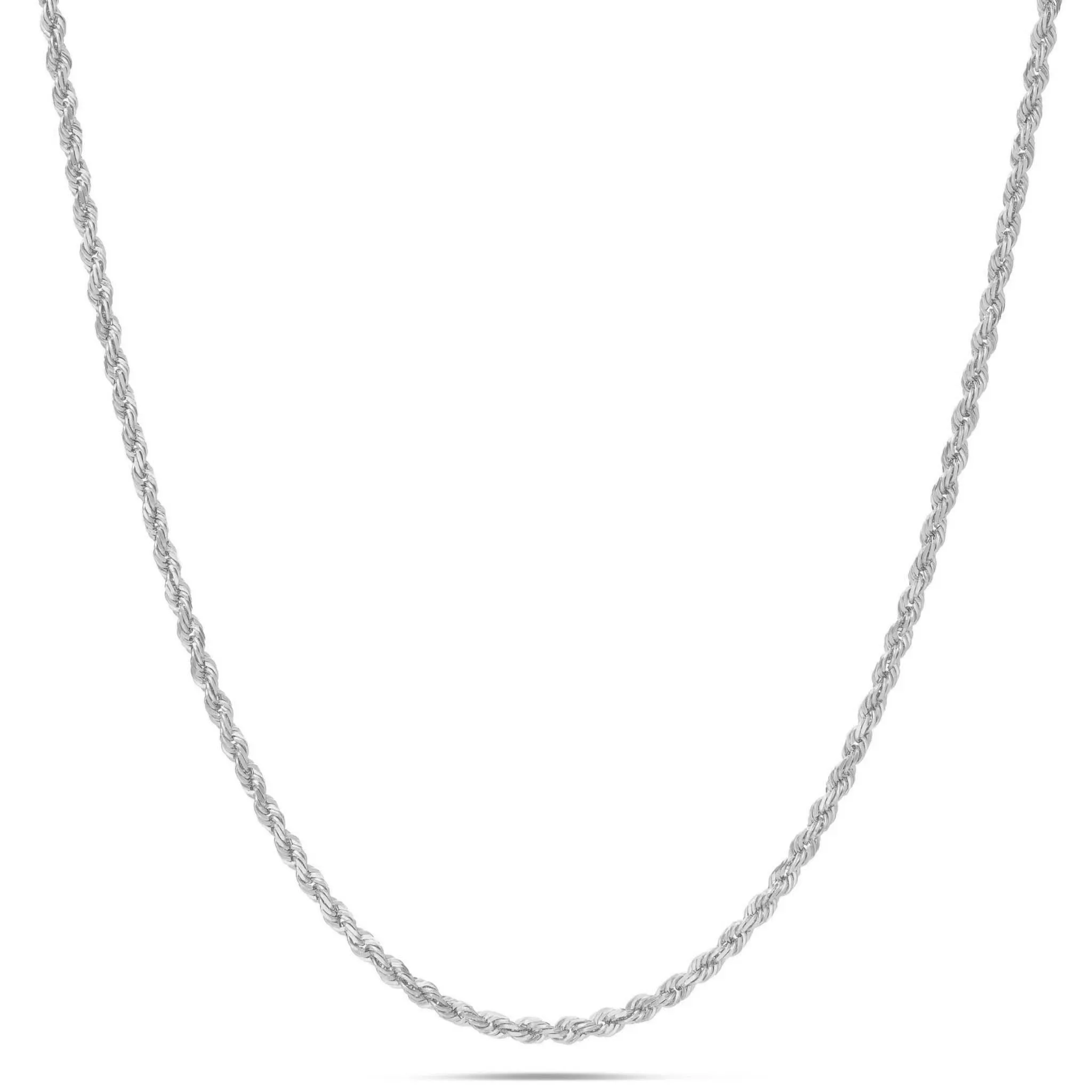 14K Solid Gold Rope Chain, 2.5mm