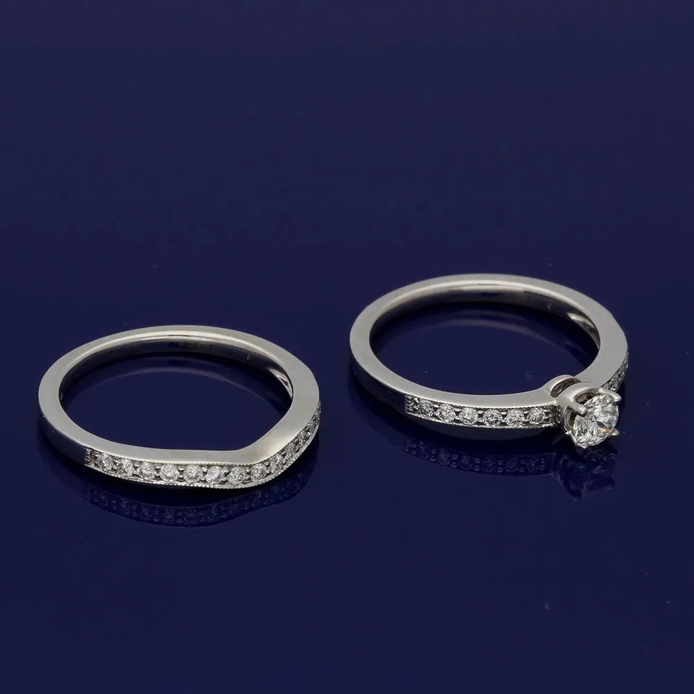 18ct White Gold Diamond Bridal Set