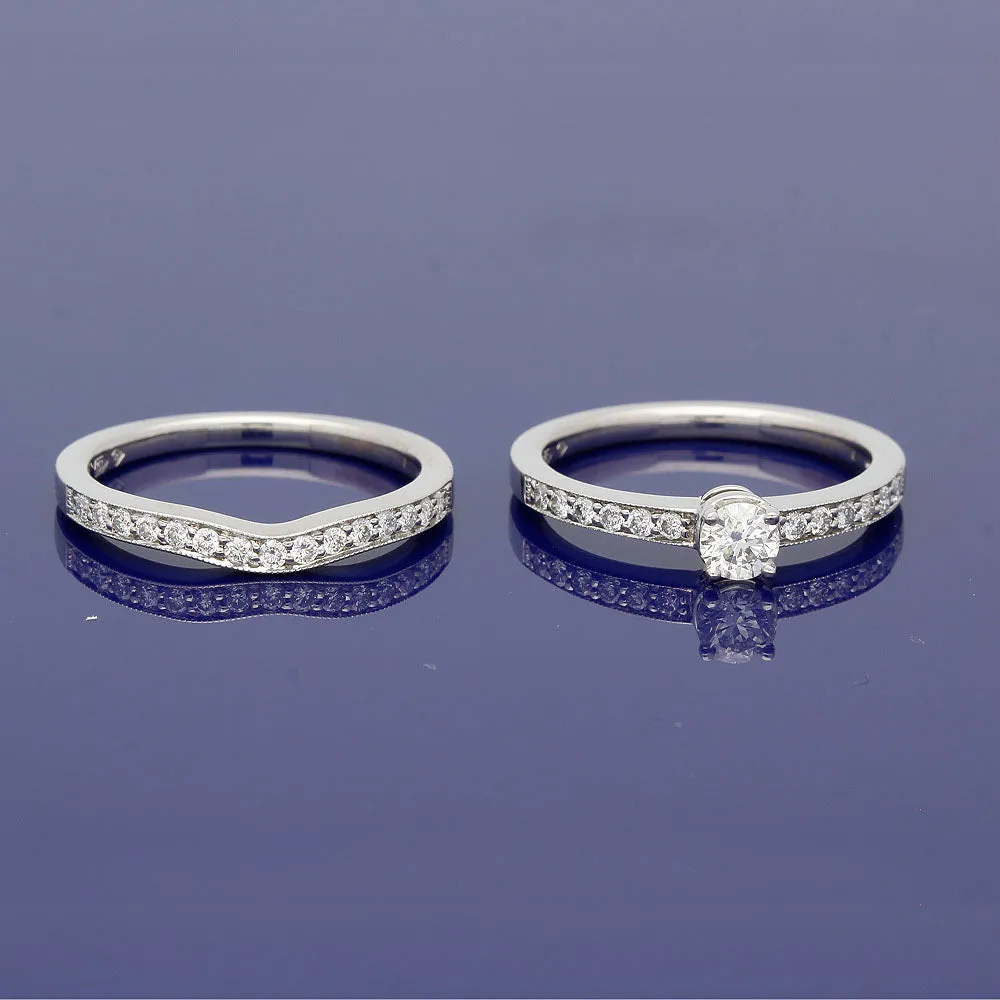 18ct White Gold Diamond Bridal Set