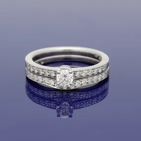 18ct White Gold Diamond Bridal Set