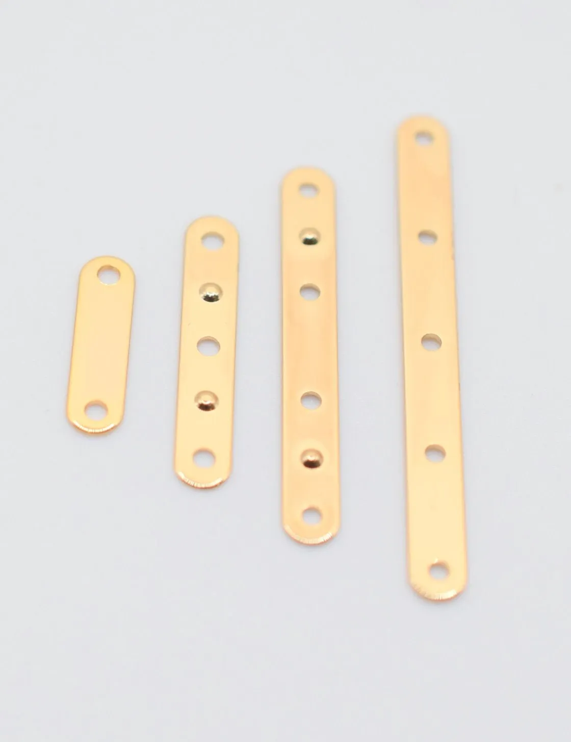 18K Gold Filled Look, Spacer Bars - Multi-Line Jewelry Connectors for Layered Creations