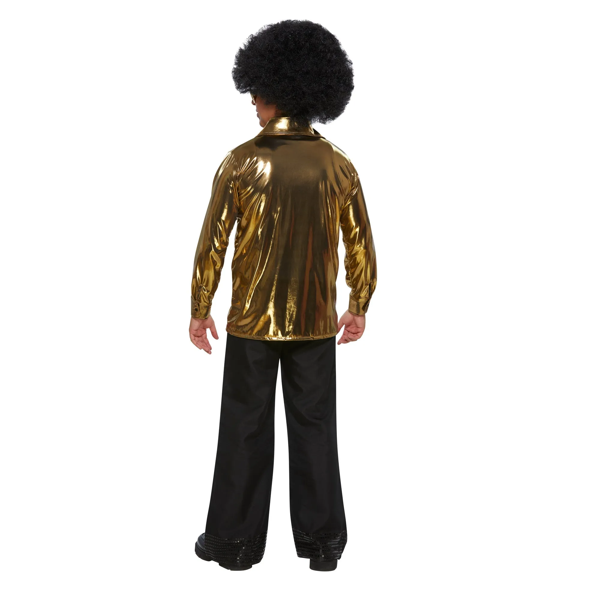 70s Disco Gold Shirt for Plus Size Adults