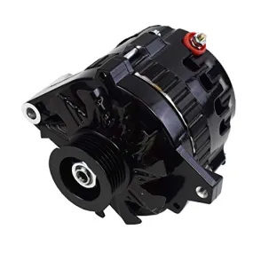 A-Team Performance - GM CS130 Style 160 Amp Alternator - Compatible with Chevrolet BB V8 Gen. II Mark IV, Gen. V, SB V8 Gen. I. GM Diesel V8, Inline 4 and 6, GM V6, Oldsmobile V8, All Black