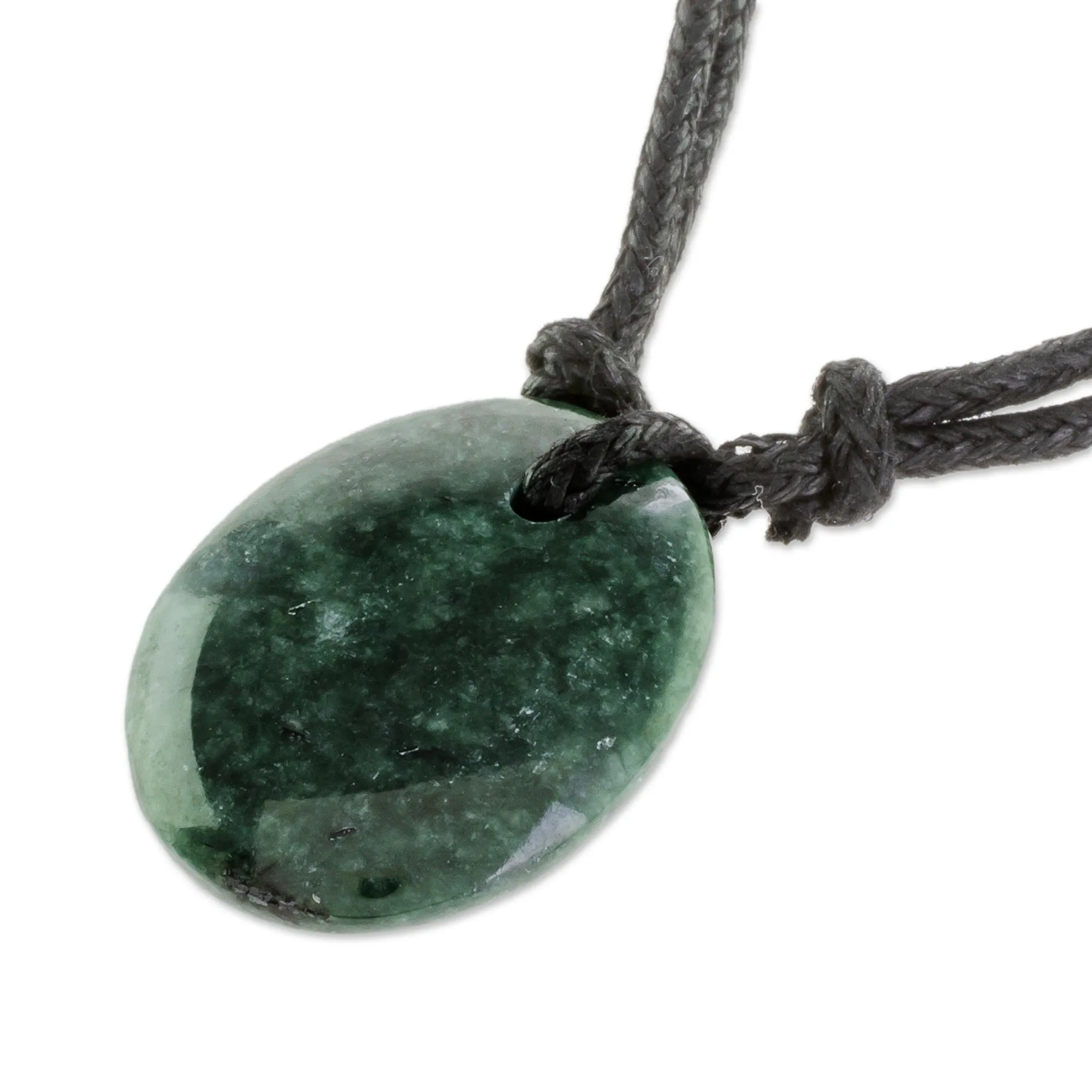 Ancient Strength Jade Pendant Necklace