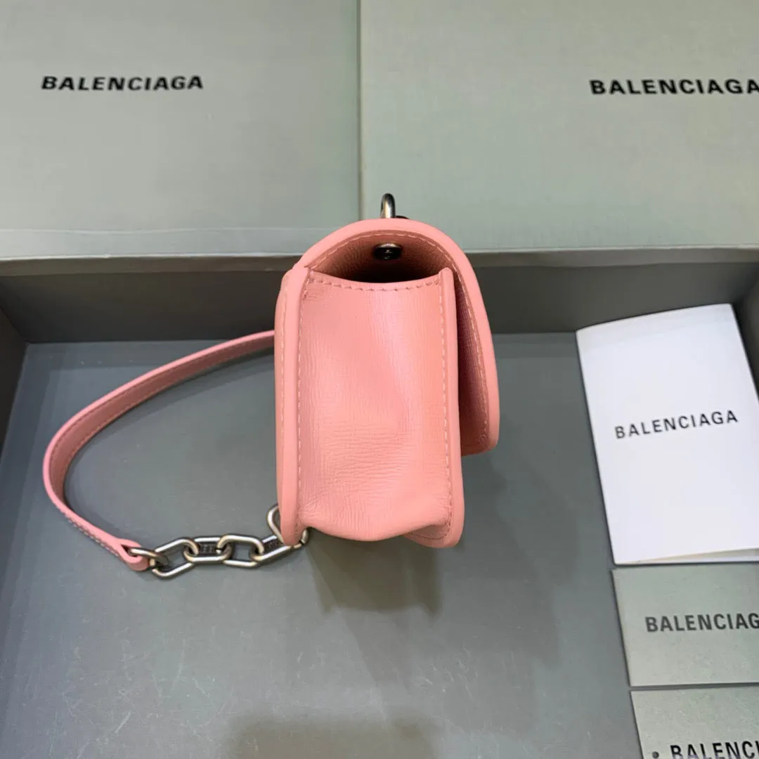 Balen Gossip Small On Chain Shoulder Bag Light Pink, For Women,  Bags 7.4in/19cm