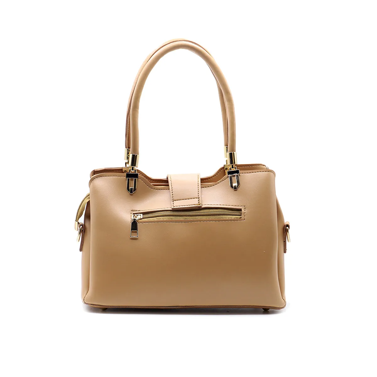 Beige Casual Hand Bag P01863