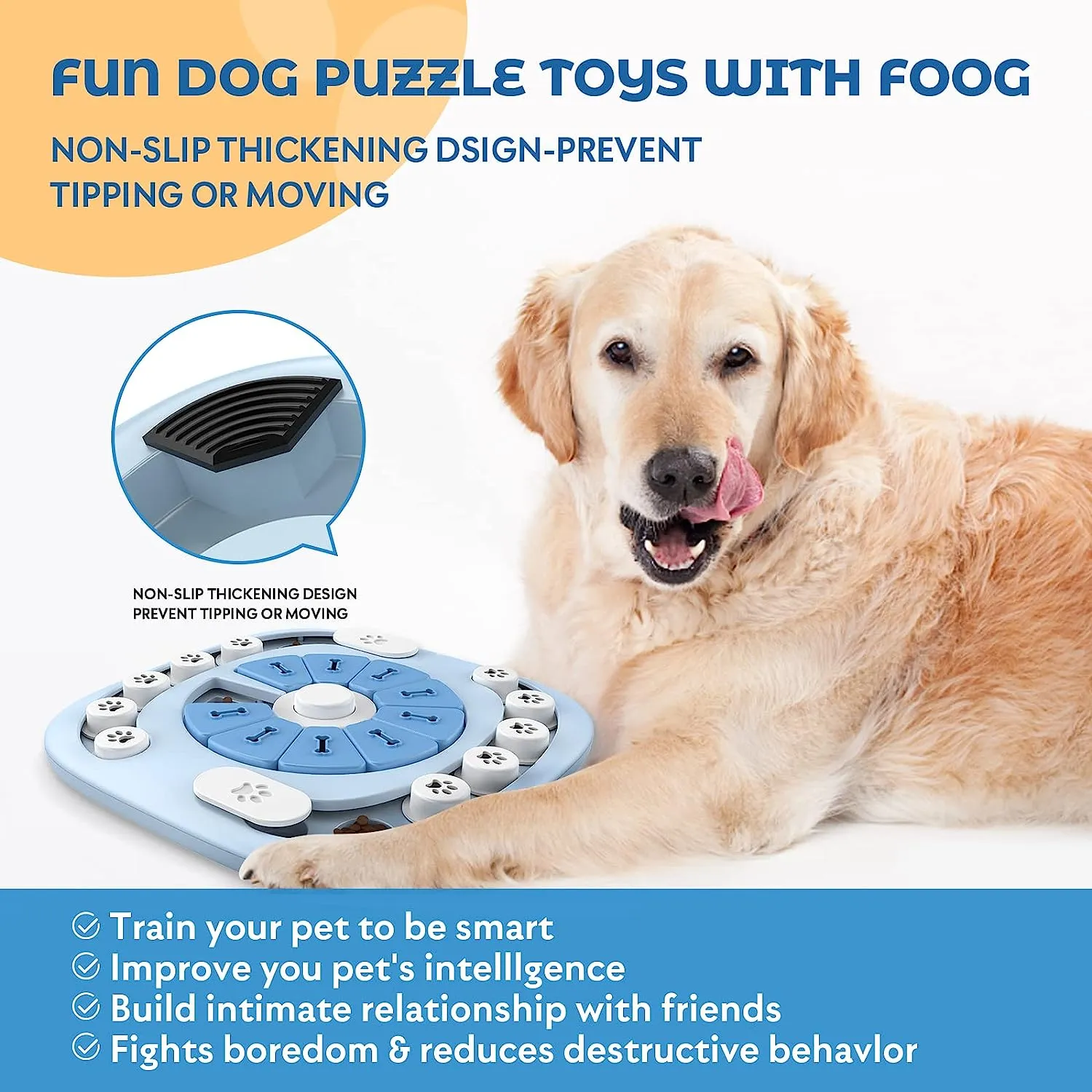 Blue Dog Puzzle Toy