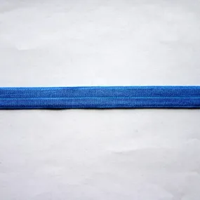 Blueberry Blue Fold Over Elastic Trim