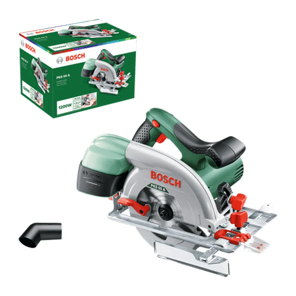 Bosch Green PKS 55 A Circular Saw 1200W