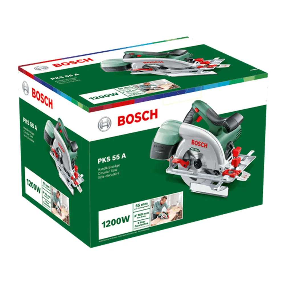 Bosch Green PKS 55 A Circular Saw 1200W