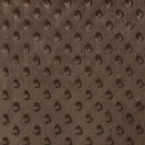 Brown Minky Dimple Dot Fabric