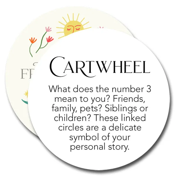 cartwheel necklace - family of three