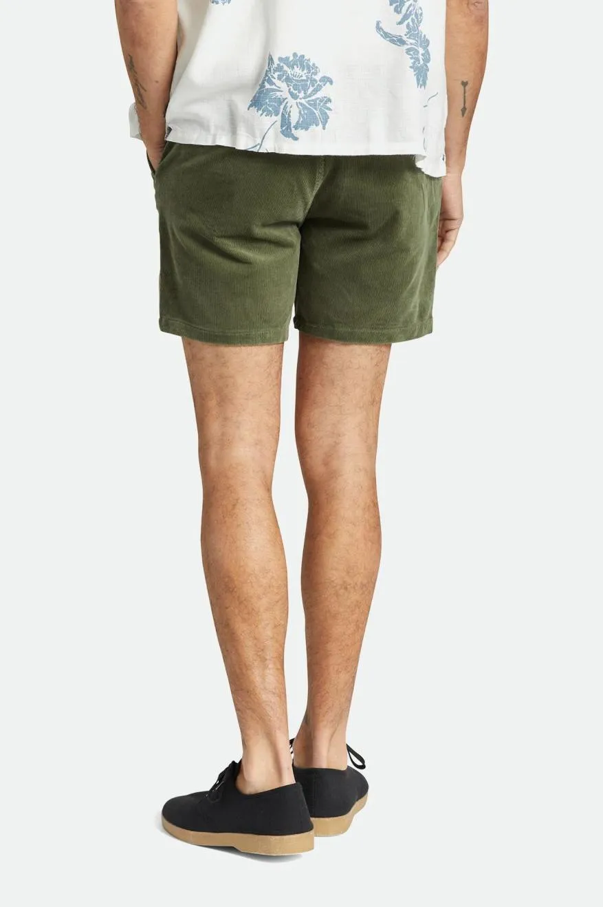 Choice Chino Short 5" - Olive Surplus Cord