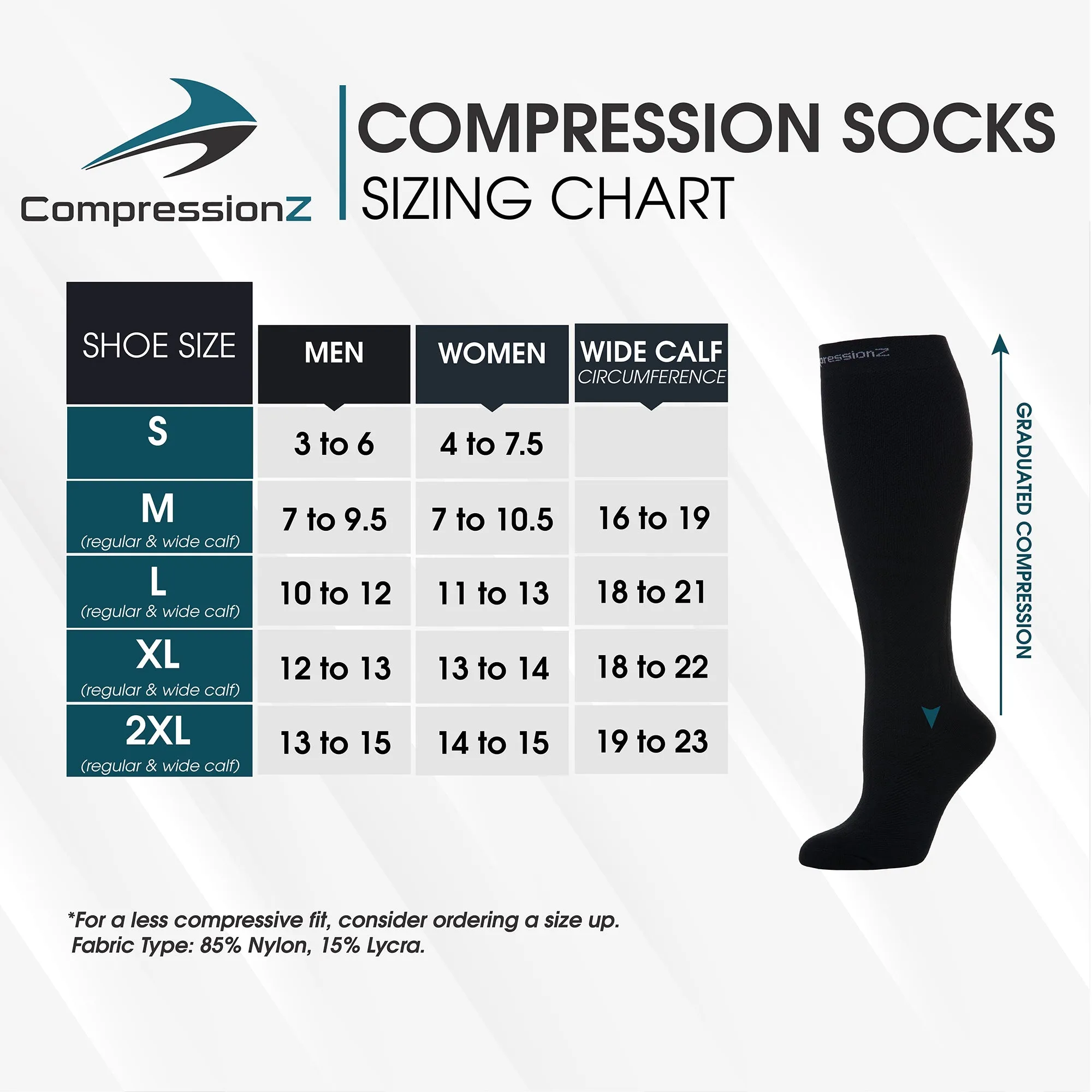 Compression Socks (20-30 mmHg) - White