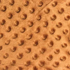 Copper Minky Dimple Dot Fabric