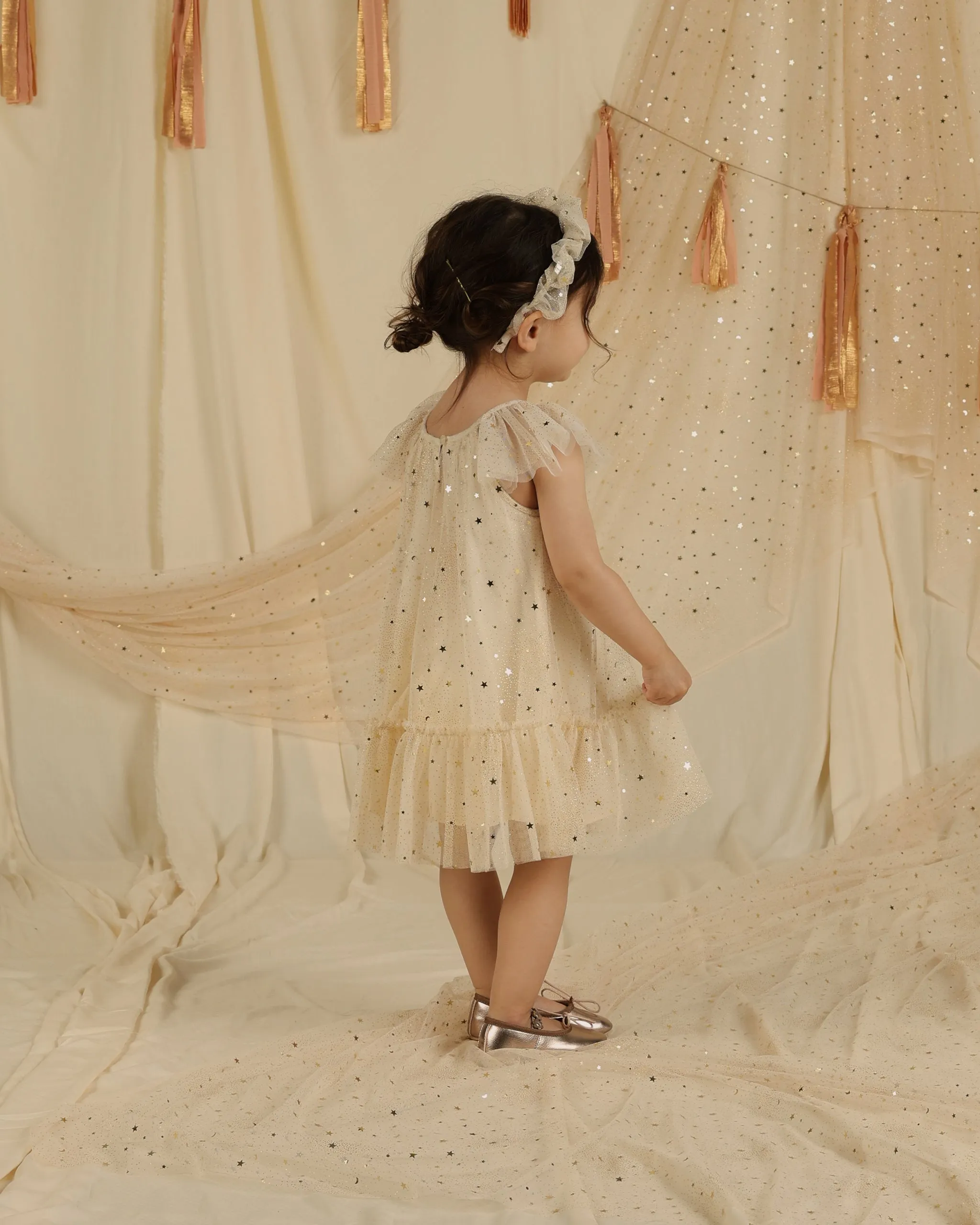 Edie Dress | Champagne Stars