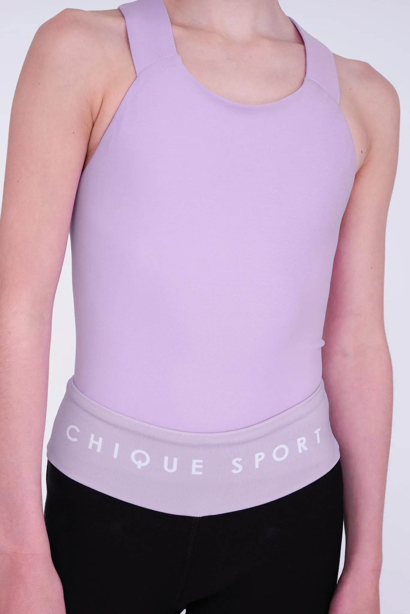 Empower Sleeveless Leotard in Amethyst