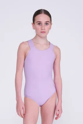 Empower Sleeveless Leotard in Amethyst