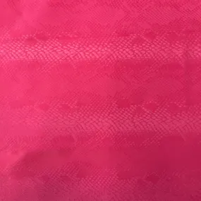 Fuchsia Matte Serpente Snakeskin Spandex Fabric