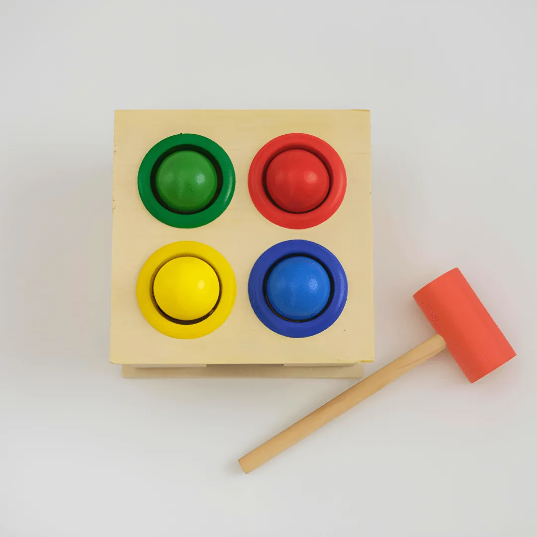 Hammer Ball Wooden Toy for Kids