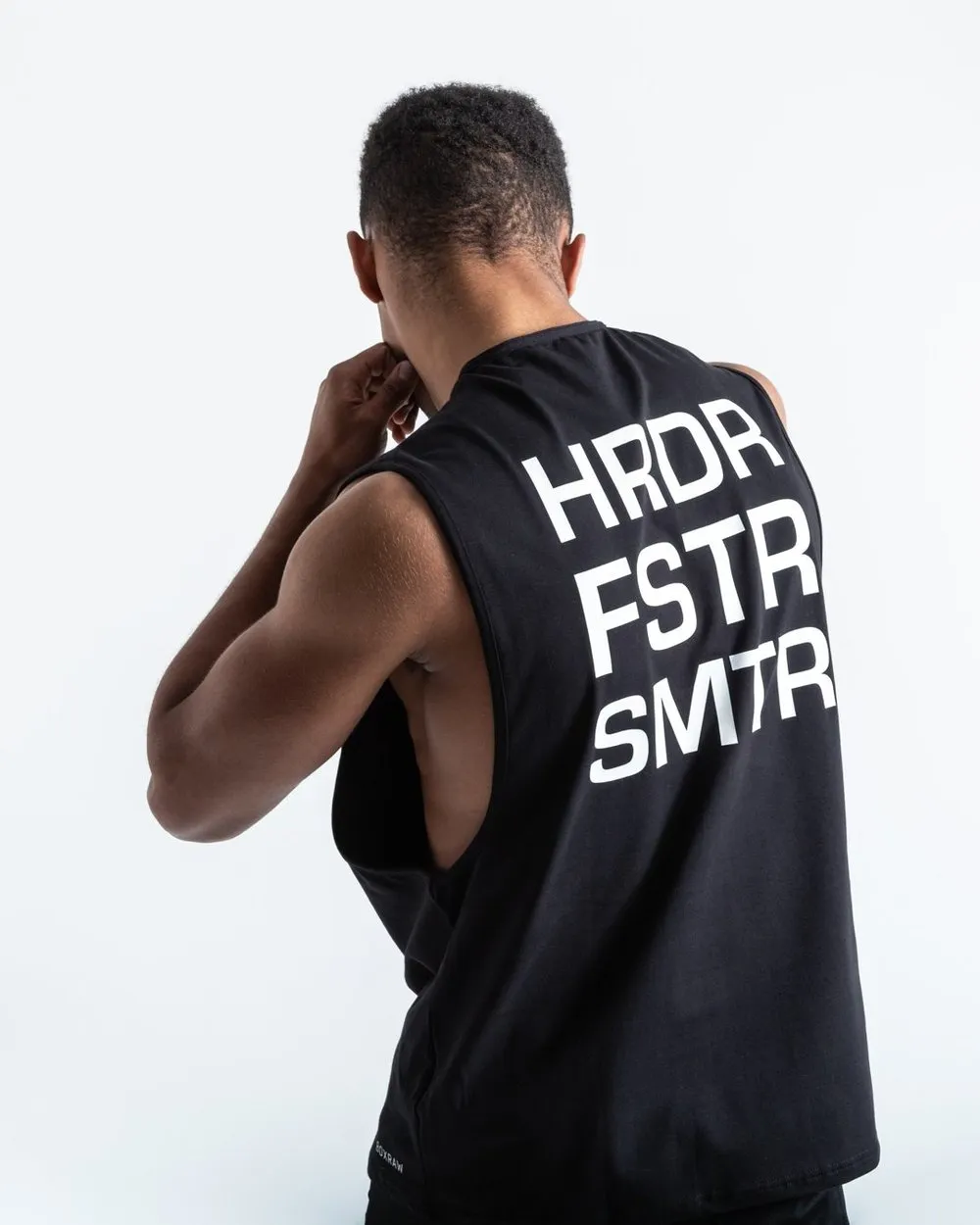 HRDR FSTR SMTR MUSCLE TANK - BLACK