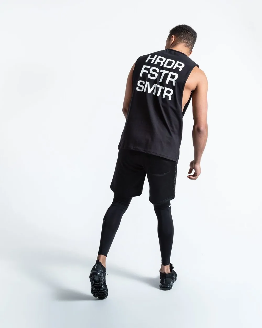 HRDR FSTR SMTR MUSCLE TANK - BLACK