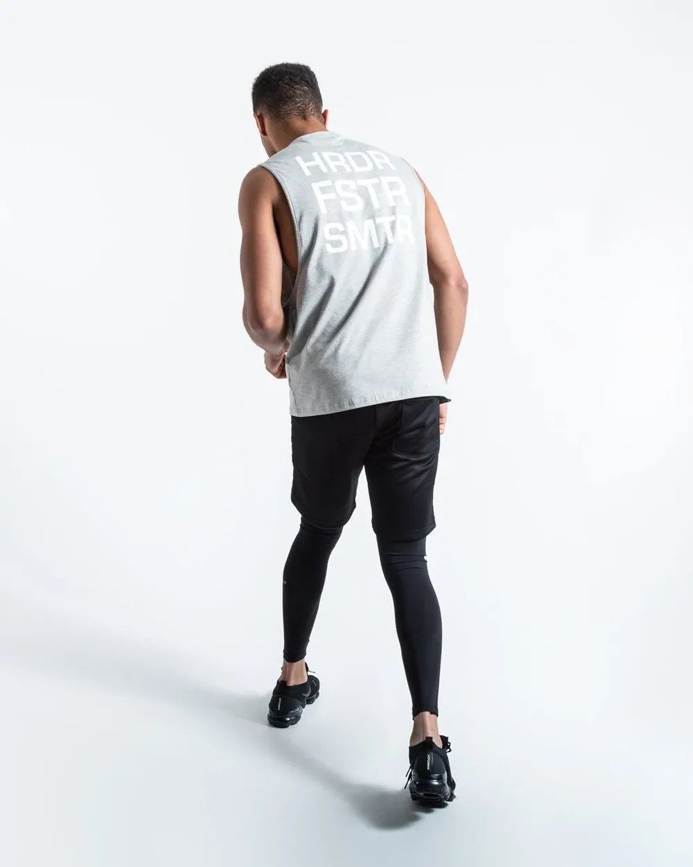 HRDR FSTR SMTR MUSCLE TANK - GREY