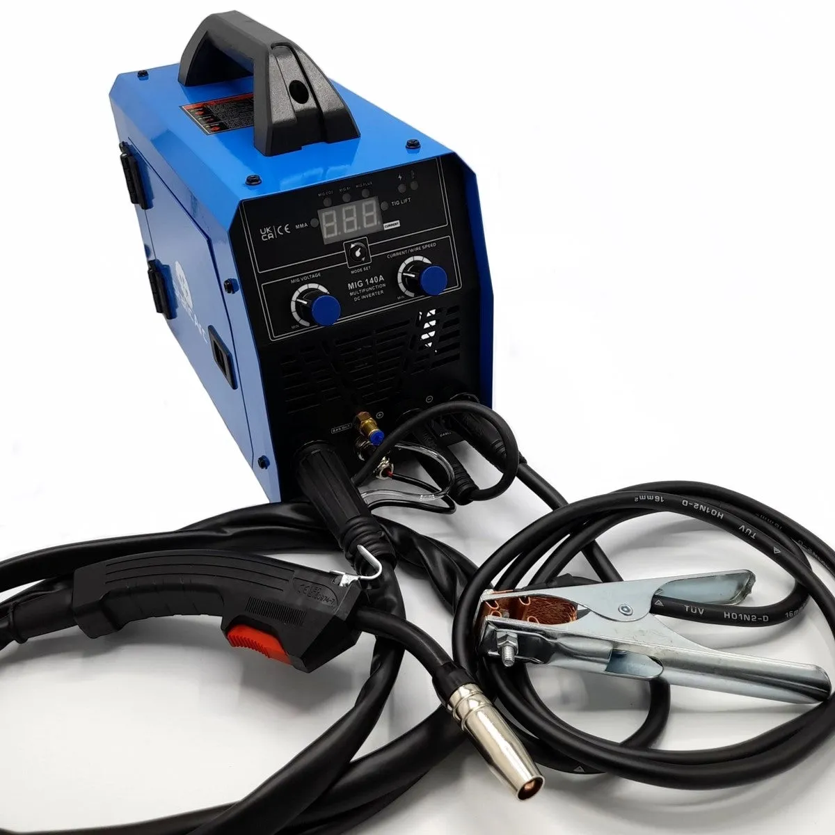 MIG 140A Inverter DC Welder 3in1 MMA TIG LIFT Gas Gasless ARC Welding Kit