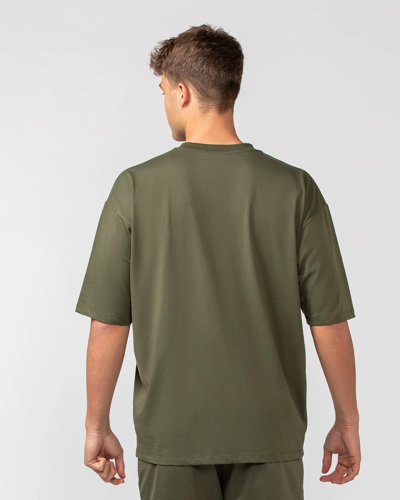 Muscle Nation | Varsity Oversized Tee - Khaki