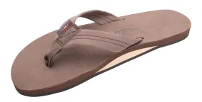 Rainbow Men's Single Layer Leather 1" Strap Sandals 2023