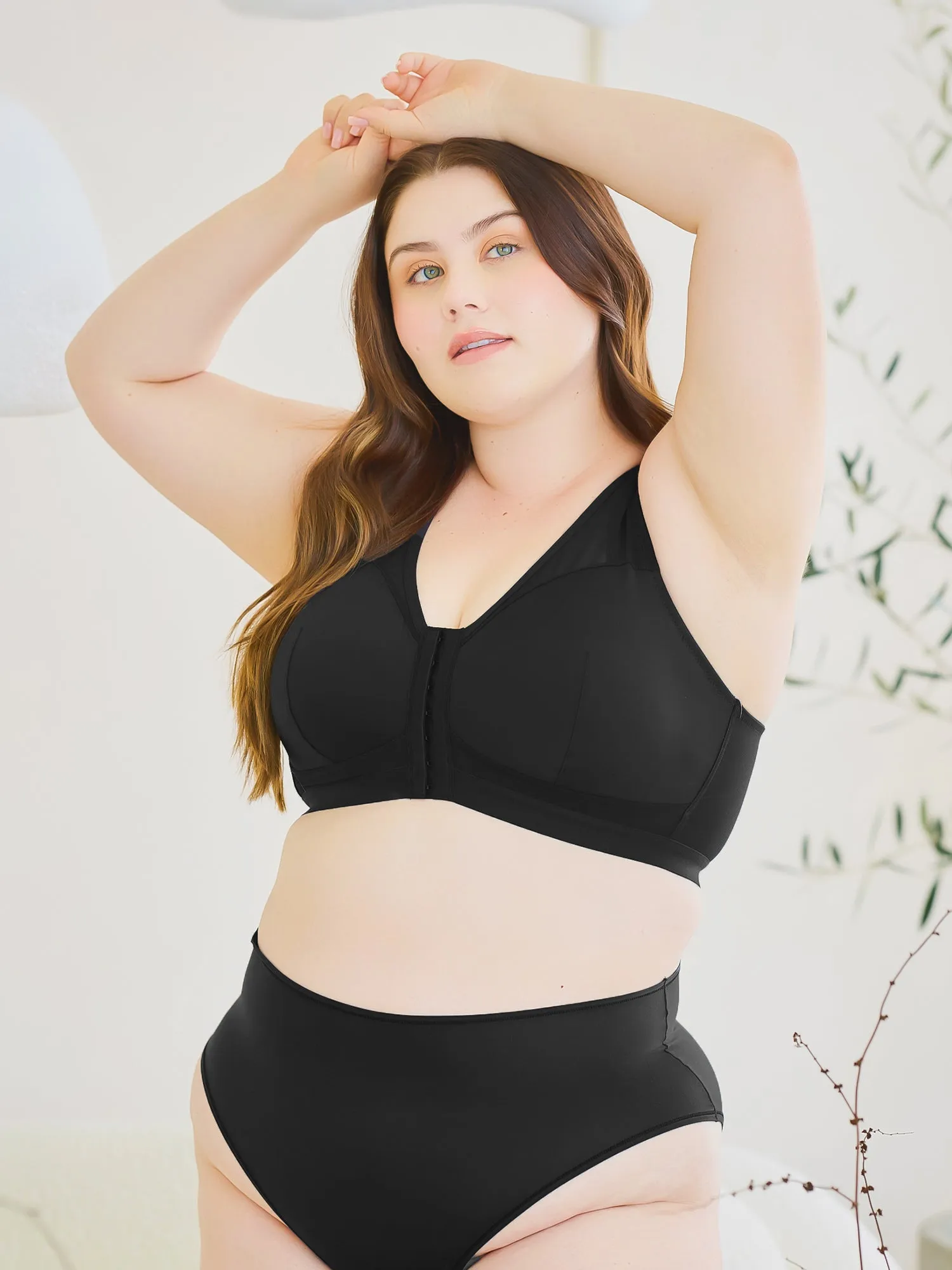 The Harper - Wirefree Mesh Front-Closure Bra